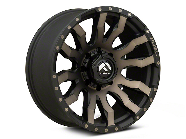 Fuel Wheels Blitz Matte Black Double Dark Tint 8-Lug Wheel; 20x9; 1mm Offset (15-19 Sierra 2500 HD)