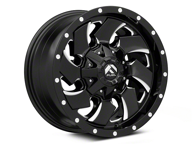 Fuel Wheels Cleaver Gloss Black Milled 8-Lug Wheel; 18x9; 20mm Offset (11-14 Sierra 2500 HD)