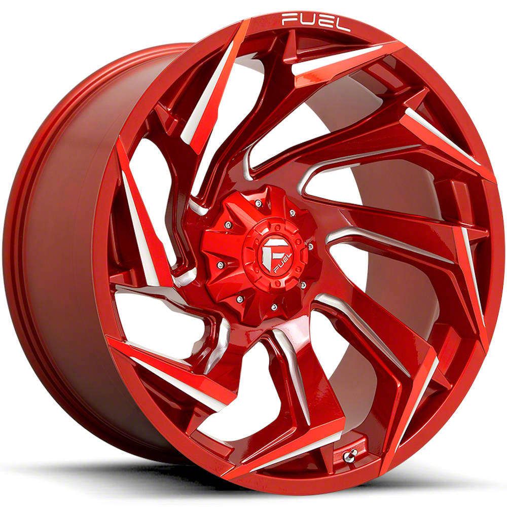 Fuel Wheels Silverado 2500 Reaction Candy Red Milled 8Lug Wheel; 22x12