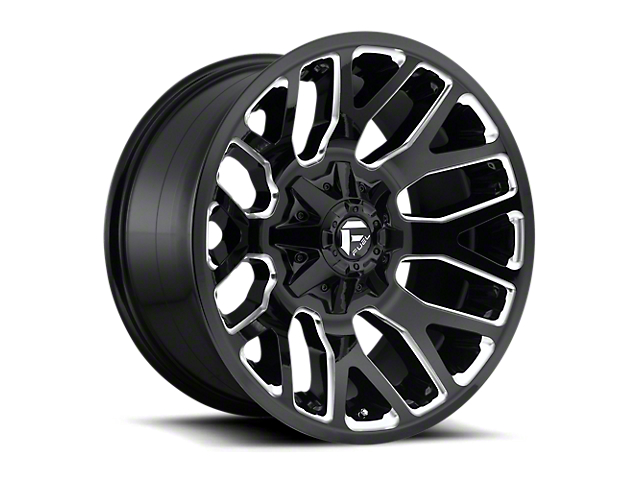 Fuel Wheels Warrior Gloss Black Milled 8-Lug Wheel; 20x9; 1mm Offset (20-23 Sierra 2500 HD)