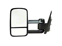 OEM Style Extendable Manual Towing Mirror; Driver Side (14-19 Silverado 1500)