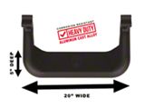 Super Hoop Side Steps; Black; Pair (99-18 Sierra 1500)