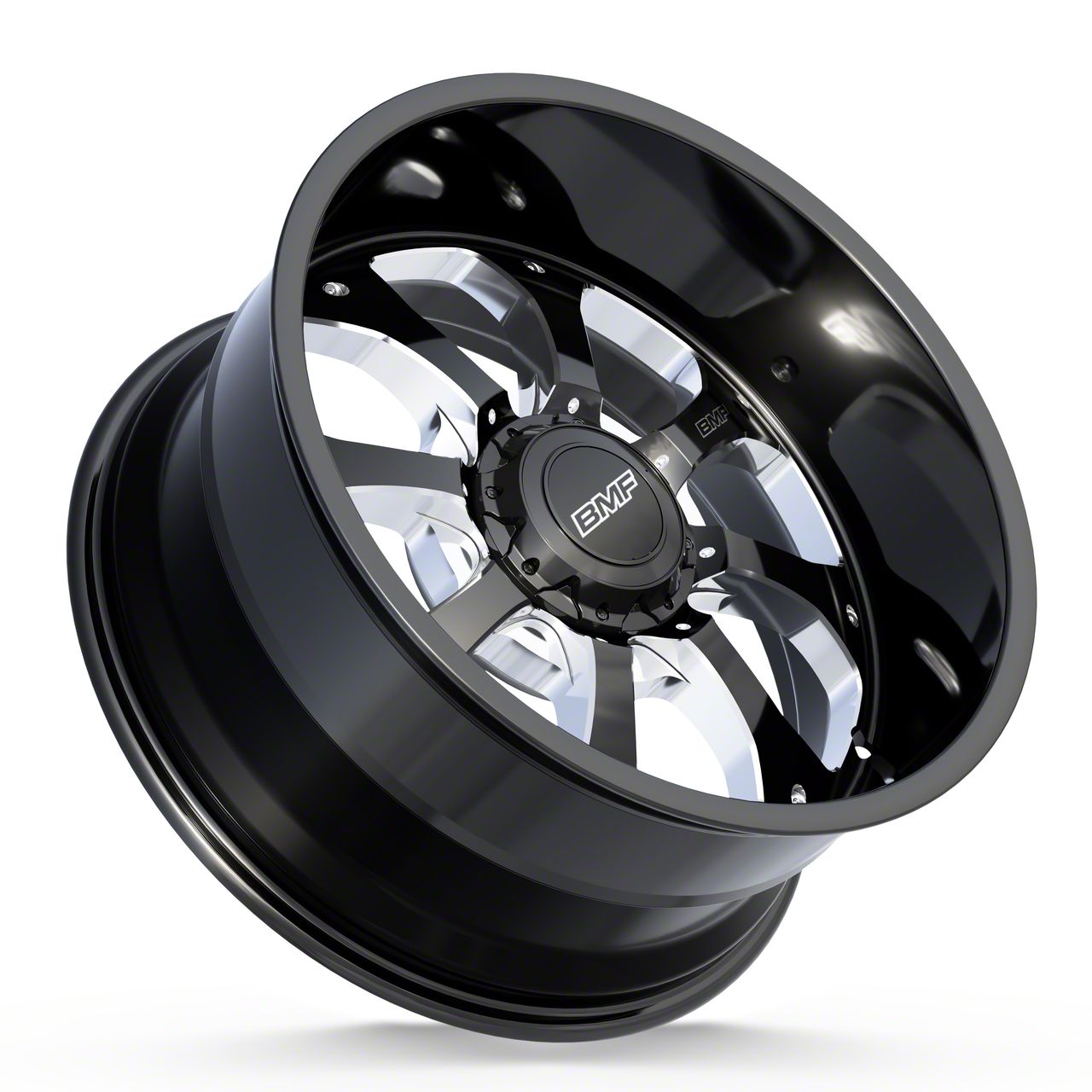 BMF Wheels Silverado 2500 Payback Gloss Black Milled 8-Lug Wheel; 22x10 ...