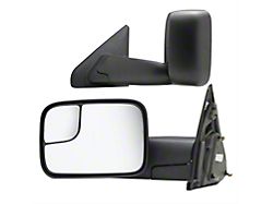OEM Style Extendable Powered Towing Mirrors; Driver and Passenger Side (10-12 RAM 2500)