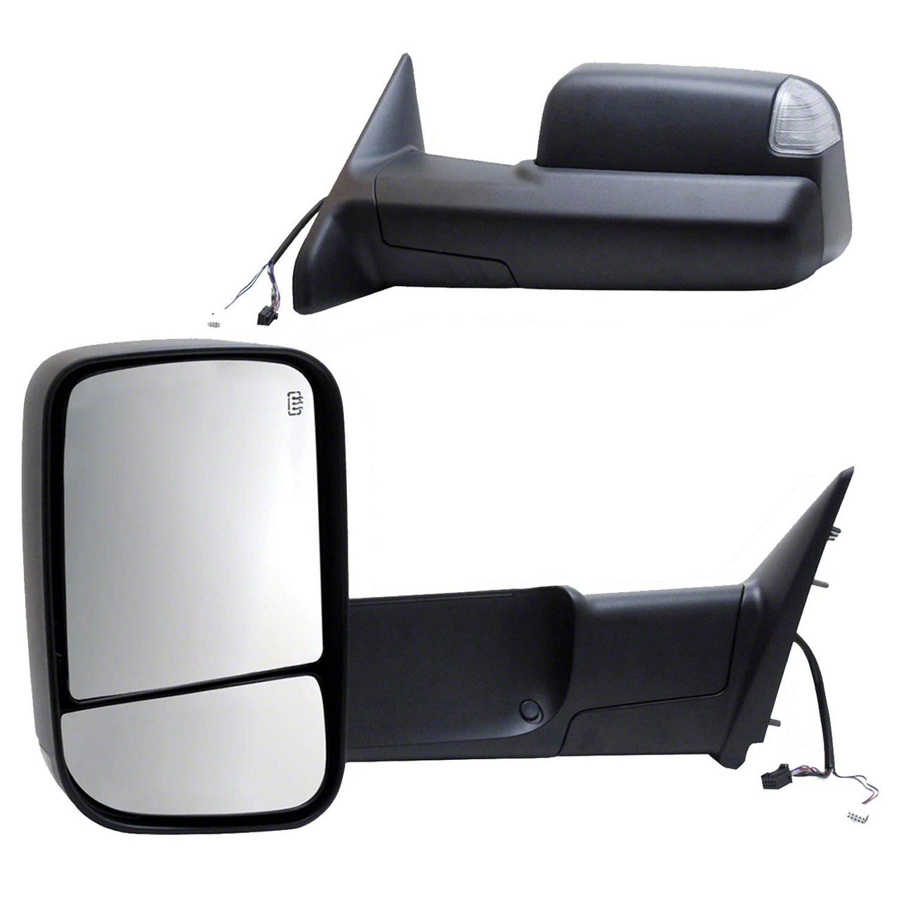 RAM 2500 OEM Style Extendable Powered Towing Mirrors with Turn Signal ...