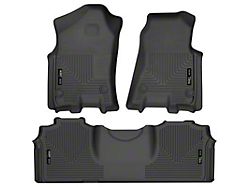 Husky Liners WeatherBeater Front and Second Seat Floor Liners; Black (19-22 RAM 2500 Mega Cab)