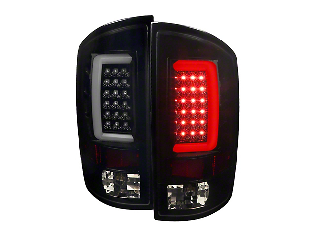 G2 LED Tail Lights; Gloss Black Housing; Smoked Lens (07-08 RAM 1500)