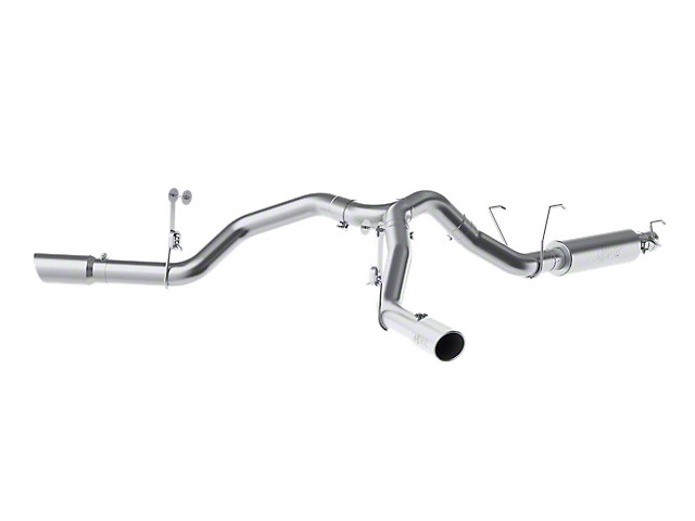 MBRP 4-Inch Installer Series Dual Exhaust System with Polished Tips; Side Exit (14-22 6.4L RAM 2500)