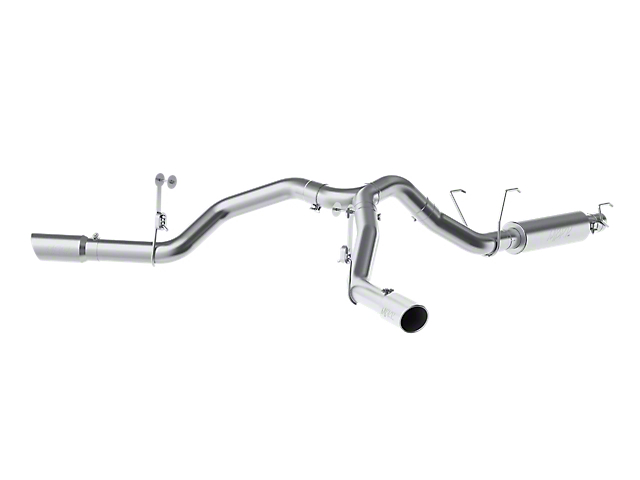 MBRP 4-Inch XP Series Dual Exhaust System with Polished Tips; Side Exit (14-22 6.4L RAM 2500)