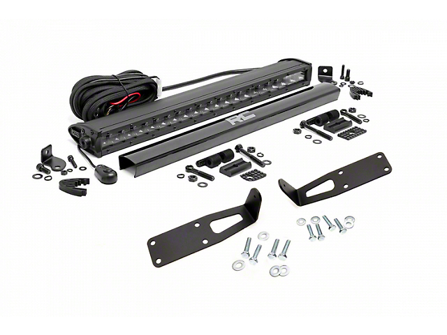 Rough Country 20-Inch Black Series LED Light Bar Hidden Bumper Kit (03-18 RAM 2500)