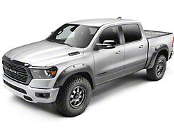 Bushwacker Forge Style Fender Flares; Front and Rear; Textured Black (19-22 RAM 2500 SRW)