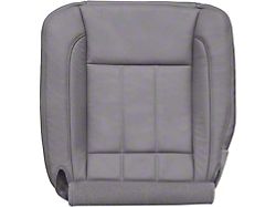 Replacement Bucket Seat Bottom Cover; Driver Side; Medium Slate Gray Perforated Leather (06-09 RAM 2500 Laramie)