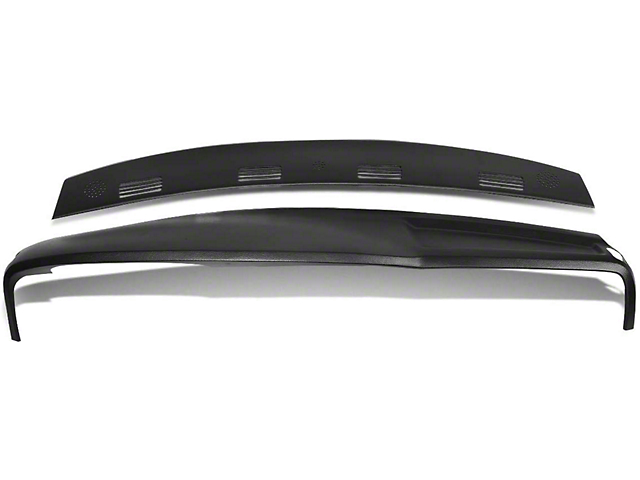Front and Rear Dash Cover Cap; Black (02-05 RAM 1500)