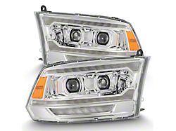 LUXX-Series 5th Gen 2500 G2 Style LED Projector Headlights; Chrome Housing; Clear Lens (10-18 RAM 2500 w/ Factory Halogen Non-Projector Headlights)