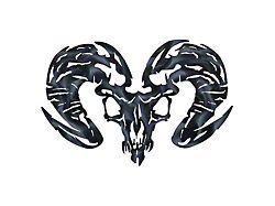 Royalty Core RAM Skull Airbrushed Emblem (Universal; Some Adaptation May Be Required)