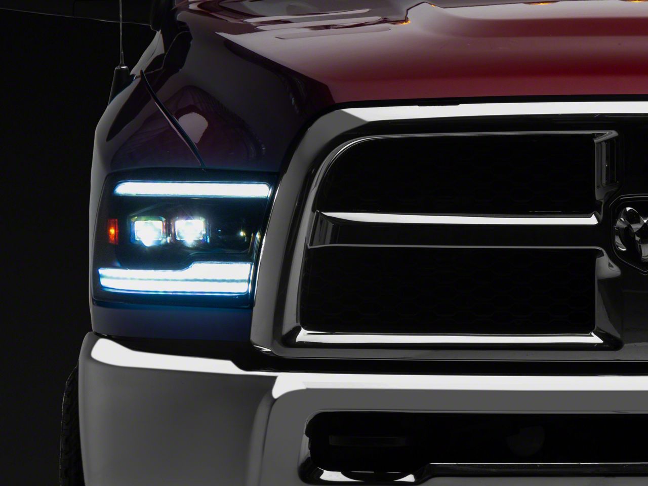 RAM 2500 Switchback Sequential Full LED Projector Headlights; Matte