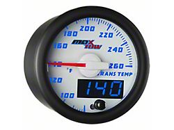MaxTow Transmission Temperature Gauge; White and Blue (Universal; Some Adaptation May Be Required)