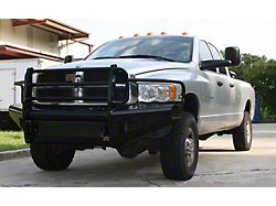 Fab Fours Black Steel Ranch Front Bumper with Full Guard; Matte Black (03-05 RAM 2500)