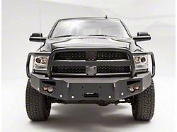 Fab Fours Premium Heavy Duty Winch Front Bumper with Full Guard; Pre-Drilled for Front Parking Sensors; Matte Black (16-18 RAM 2500)
