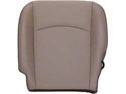 Replacement Perforated Leather Bottom Seat Cover; Driver Side; Light Pebble Beige (09-12 RAM 1500 Laramie)