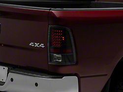 LED Tail Lights; Black Housing; Clear Lens (10-18 RAM 2500 w/ Factory Halogen Tail Lights)