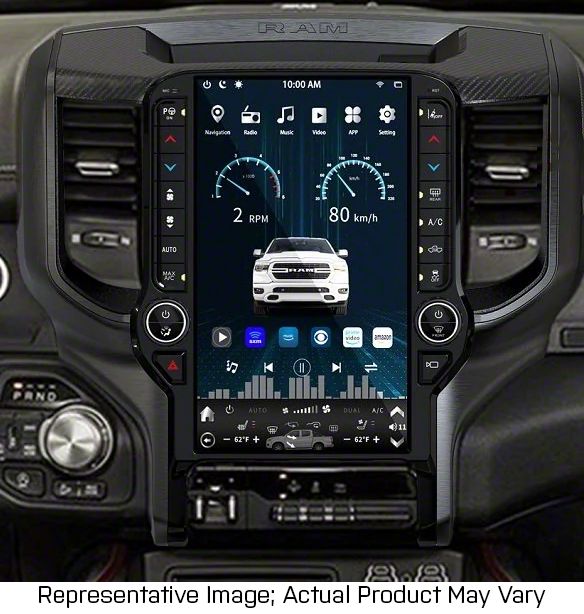 RAM 1500 13.60-Inch Android 10 Vertical Screen Navigation Radio ...