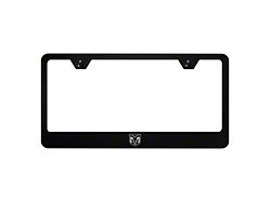 RAM Head License Plate Frame; Black (Universal; Some Adaptation May Be Required)