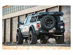 Expedition One Range Max Rear Bumper with Dual Tire Carrier System; Bare Metal (10-18 RAM 2500)