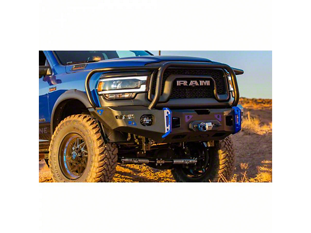 Expedition One Range Max Ultra HD Front Bumper with Bull Bar; Textured Black (19-22 RAM 2500)