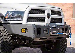Expedition One Ultra Front Bumper with Integrated Winch Solenoid Center Section for Standard Flares; Textured Black (10-18 6.7L RAM 2500)