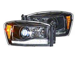 Morimoto XB Hybrid LED Headlights; Black Housing; Clear Lens (06-08 RAM 1500)