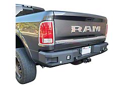 Chassis Unlimited Attitude Series Rear Bumper; Pre-Drilled for Backup Sensors; Black Textured (10-18 RAM 2500)