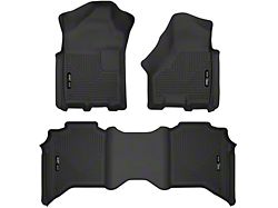 Husky Liners X-Act Contour Front and Second Seat Floor Liners; Black (19-22 RAM 2500 Crew Cab)