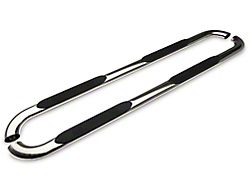Barricade 4-Inch Oval Bent End Side Step Bars; Stainless Steel (10-22 RAM 2500 Mega Cab)