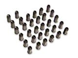 Black Bulge Acorn Lug Nut Kit; 14mm x 1.5; Set of 32 (12-26 RAM 2500)