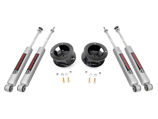 Rough Country 2.50-Inch Front Leveling Lift Kit with Premium N3 Shocks (14-23 4WD RAM 2500 w/ Rear Leaf Springs, Excluding Power Wagon)