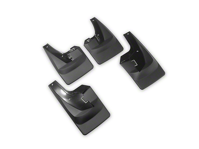 Weathertech No-Drill Mud Flaps; Front and Rear; Black (19-23 RAM 2500)