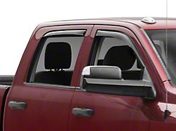 Weathertech Side Window Deflectors; Front and Rear; Dark Smoke (10-22 RAM 2500 Crew Cab, Mega Cab)