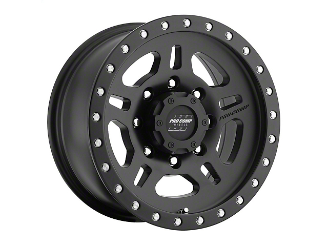 Pro Comp Wheels La Paz Satin Black 8-Lug Wheel; 17x8.5; 0mm Offset (07-10 Silverado 2500 HD)