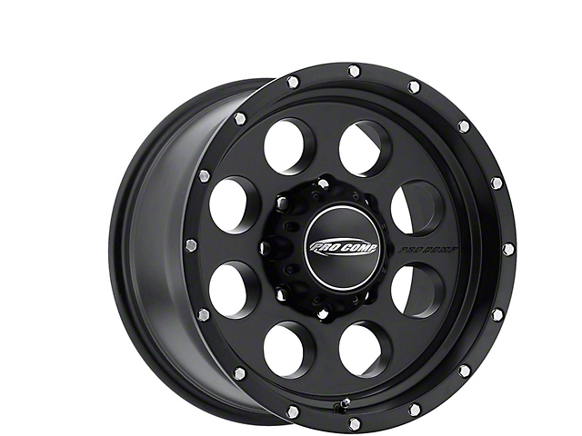 Pro Comp Wheels Proxy Satin Black 8-Lug Wheel; 17x9; -6mm Offset (07-10 Sierra 2500 HD)