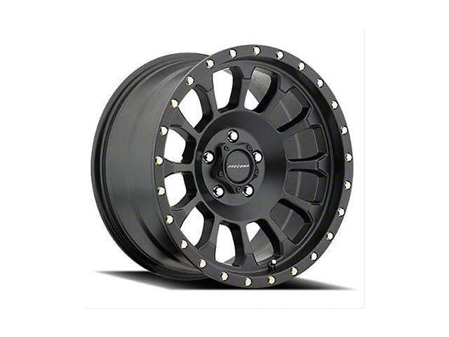 Pro Comp Wheels Rockwell Satin Black 8-Lug Wheel; 18x9; 0mm Offset (07-10 Sierra 2500 HD)