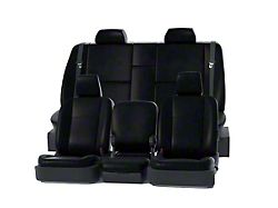 Covercraft Precision Fit Seat Covers Leatherette Custom Front Row Seat Covers; Black (19-26 RAM 2500 w/ Bench Seat)