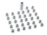 Chrome Open End Spline Lug Nuts; M14 x 1.5; Set of 32 (12-26 RAM 2500)