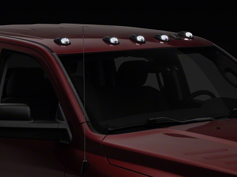 Raxiom Axial Series LED Cab Roof Clearance Lighting; White; Smoked Lens ...