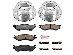 PowerStop Z36 Extreme Truck and Tow 8-Lug Brake Rotor and Pad Kit; Rear (03-08 RAM 2500)