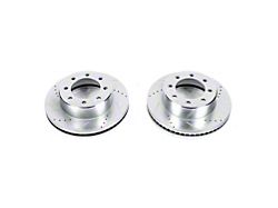 PowerStop Evolution Cross-Drilled and Slotted 8-Lug Rotors; Front Pair (09-22 RAM 2500)