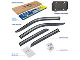 Goodyear Car Accessories Shatterproof Tape-On Window Deflectors (19-26 RAM 2500 Crew Cab, Mega Cab)