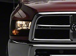 Axial OEM Style Replacement Headlights with Dual Bulb; Chrome Housing; Smoked Lens (10-18 RAM 2500 w/ Factory Halogen Non-Projector Headlights)