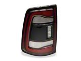 OE Style Tail Light; Black Housing; Red Clear Lens; Driver Side (19-24 RAM 3500 w/ Factory LED Non-Blind Spot Tail Lights)