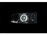 RX Halo Projector Headlights; Chrome Housing; Clear Lens (94-02 RAM 2500)